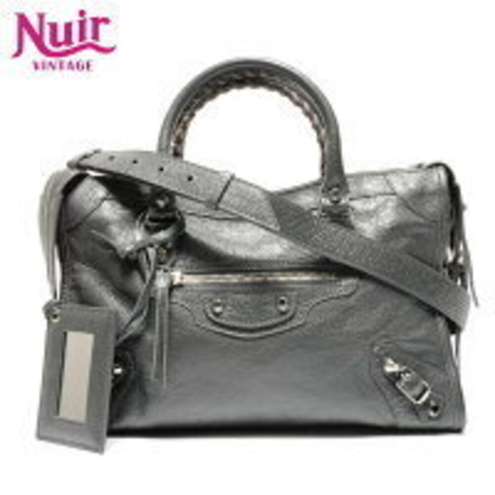 Balenciaga City Shoulder Bag Gray